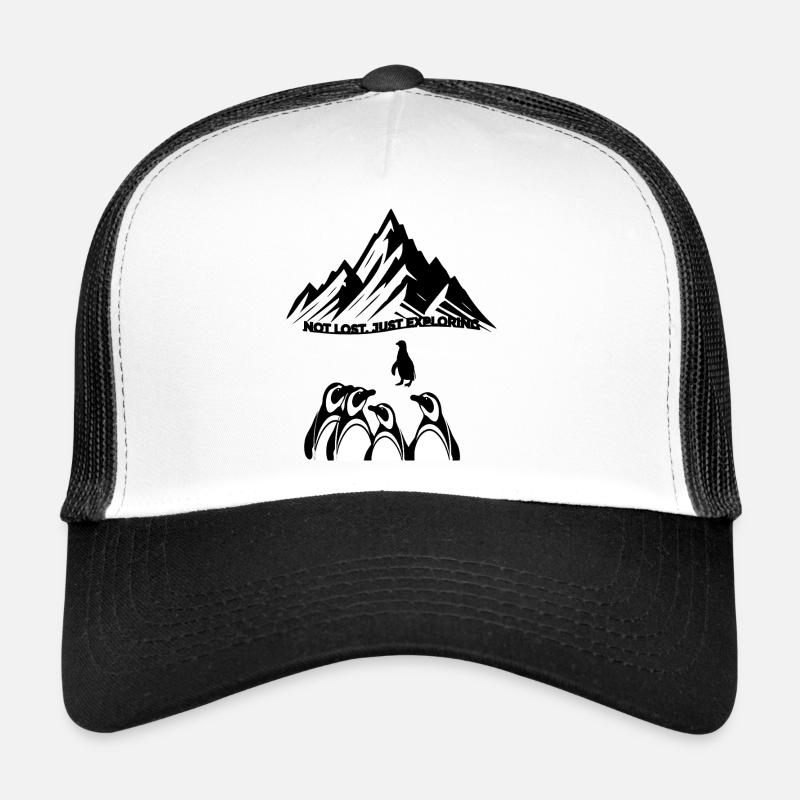 Black Shadow Claws Lineart - Trucker Cap - white/black
