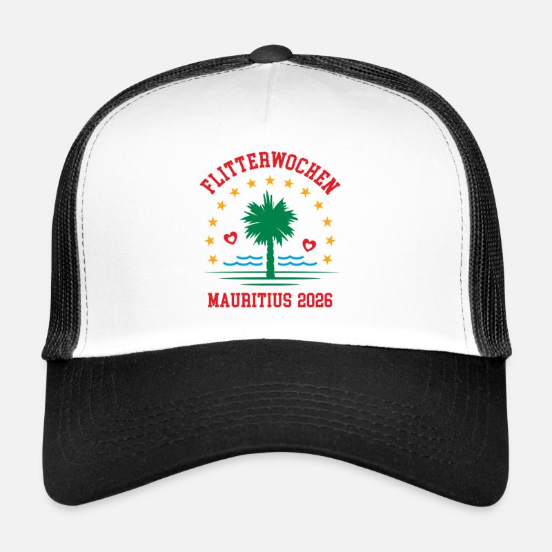 Honeymoon Mauritius 2026 Honeymoon Vacation - Trucker Cap - white/black