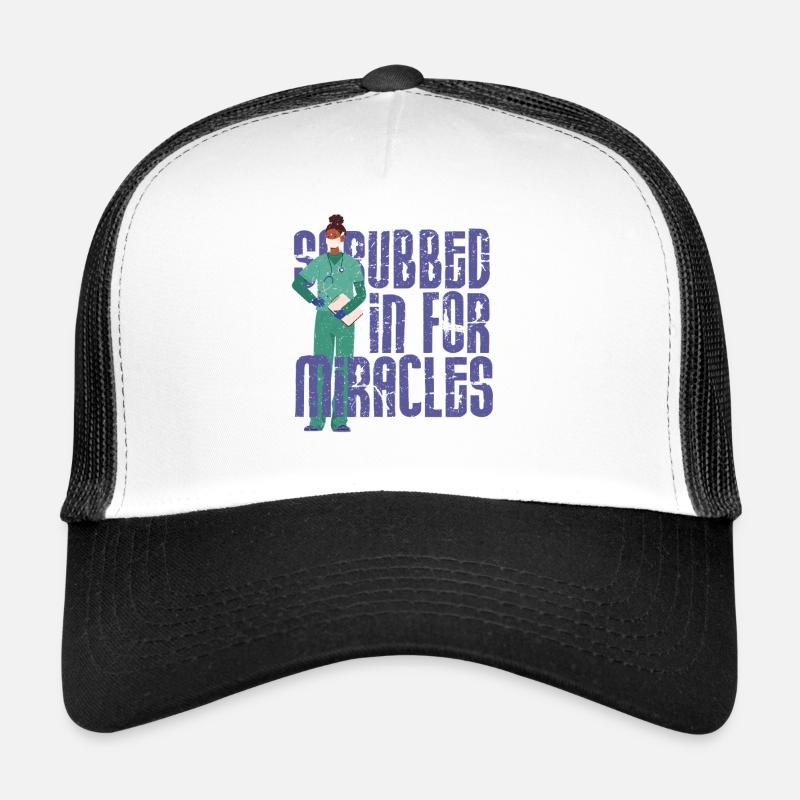NICU Krankenschwester Scrubbed In For Miracles Trucker Cap
