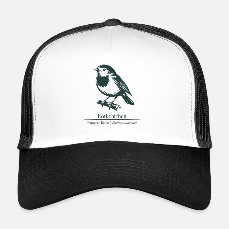 Silhouette de Robin | Ornithologie | Dessin Casquette trucker 