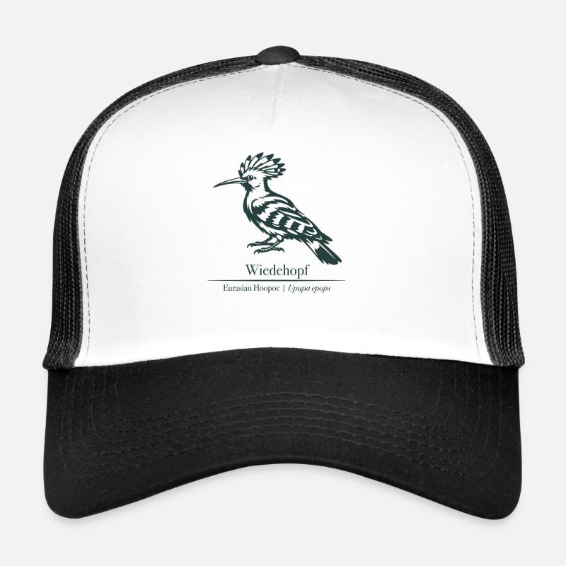 Hoopoe Silhouette | Ornithology | Drawing Trucker Cap