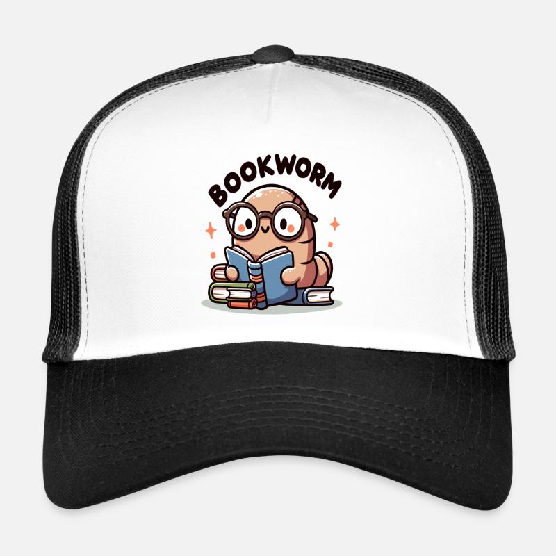 Brillenbuchwurm beim Lesen Trucker Cap