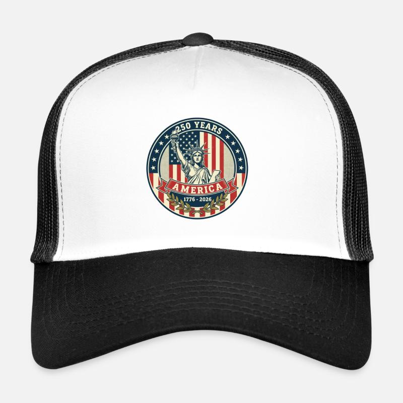 Conception du badge Liberty 250 Years Casquette trucker 