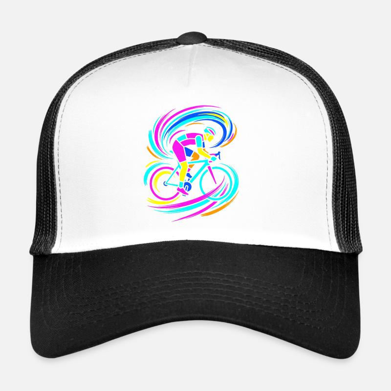 Radfahrer - Trucker Cap - Weiß/Schwarz