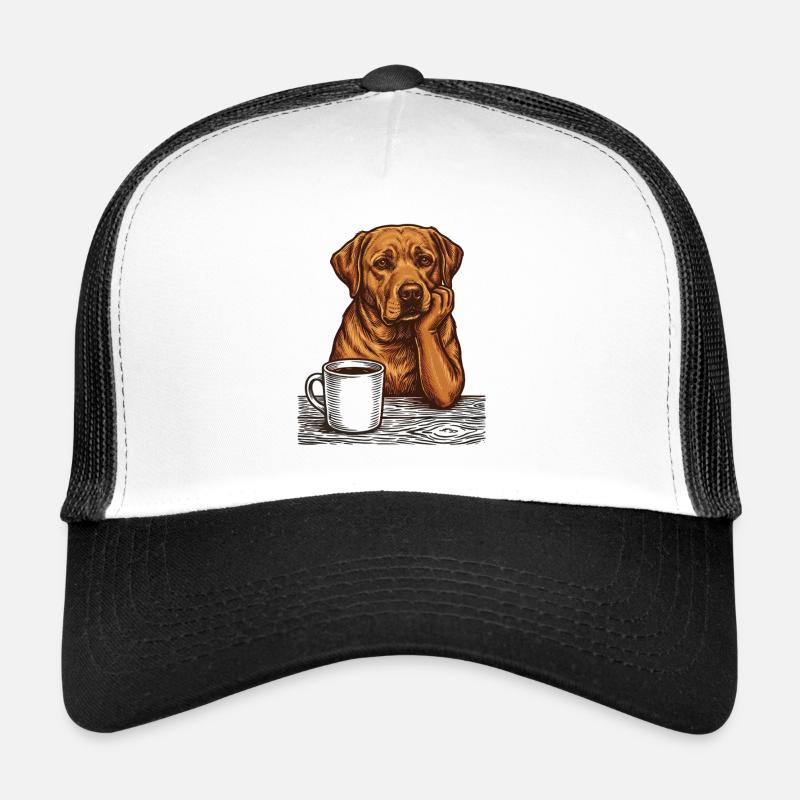 Echter Foxred Labrador Kaffee Morgenmuffel Trucker Cap