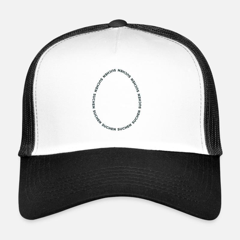 Happy Easter - Easter Egg Search - Typography Trucker Cap