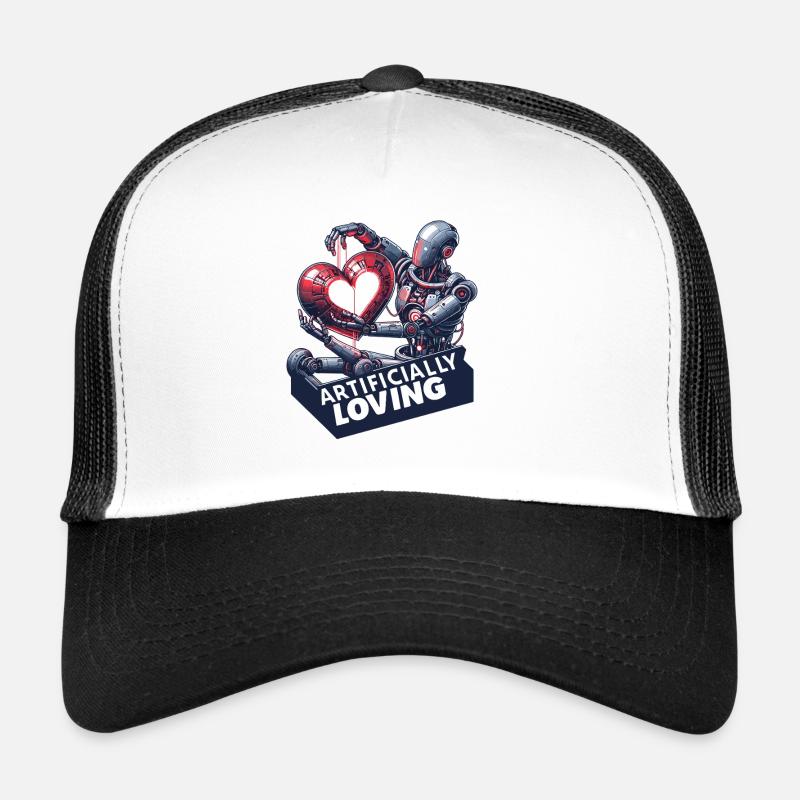 Robotische Herzensliebe Trucker Cap