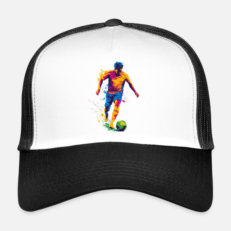 Farbspritzer Fußballheld Trucker Cap