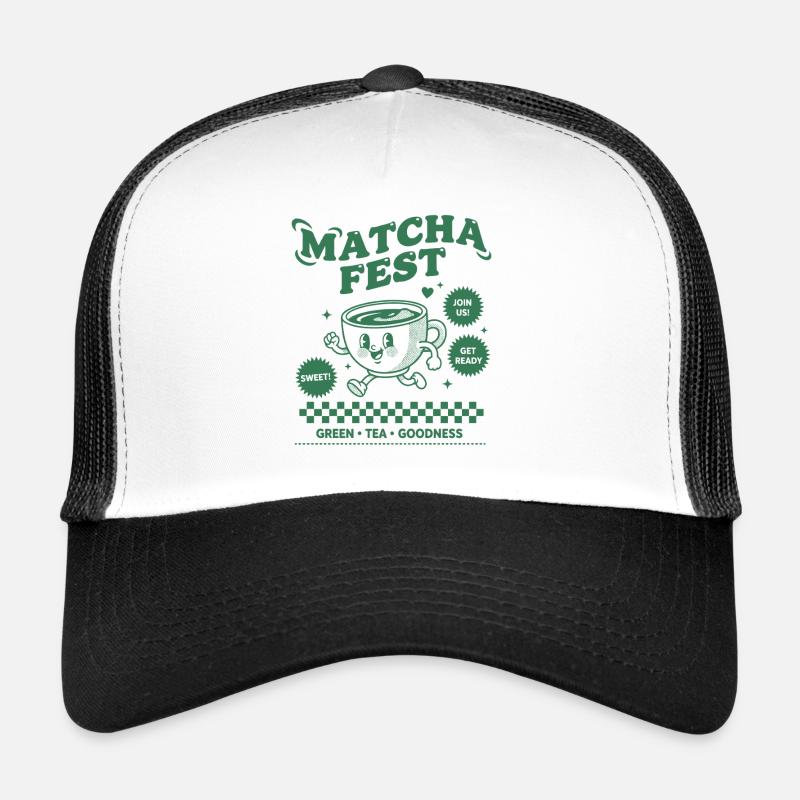 Matcha Fest Thé vert Goodness Drôle de thé matcha Casquette trucker 