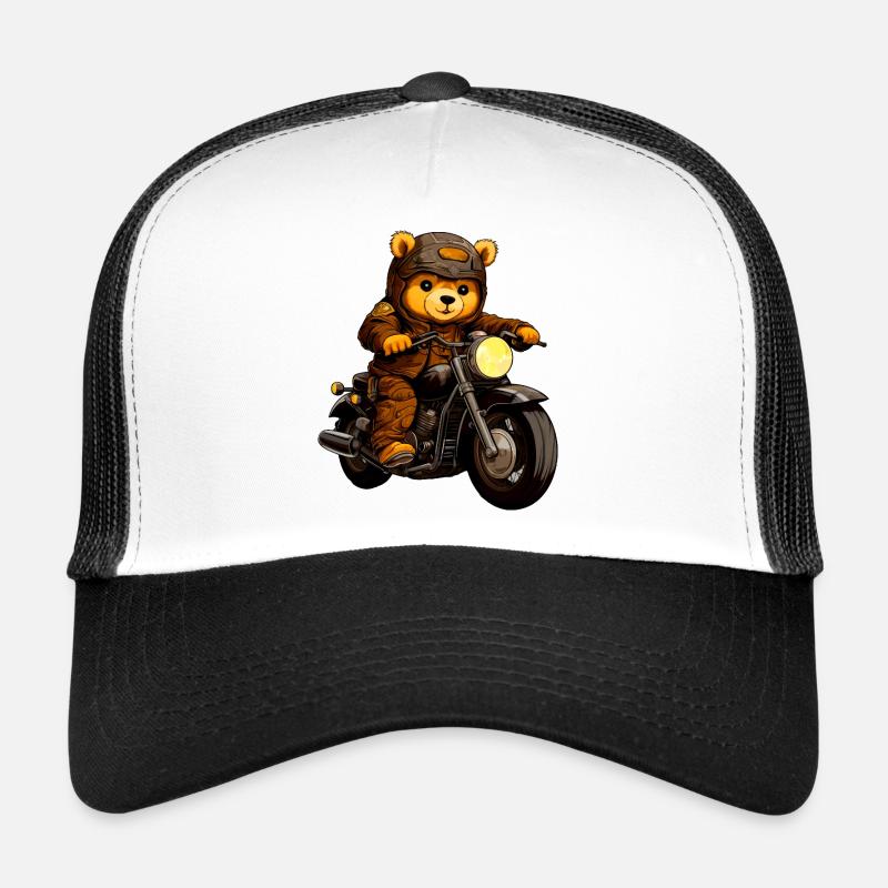 Bär Motorradfahrer Trucker Cap
