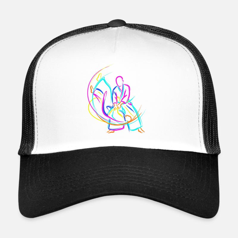 Judo Kampfsportarten - Trucker Cap - Weiß/Schwarz