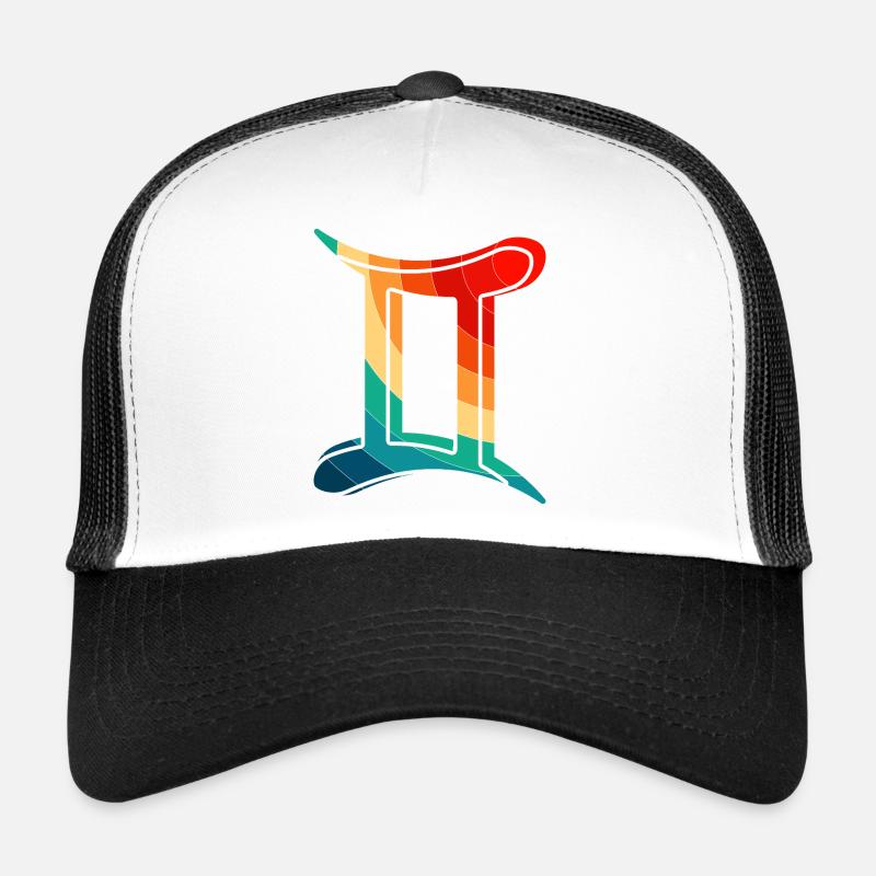 Gémeaux, signe zodique de l’horoscope et de l’astrologie Casquette trucker 