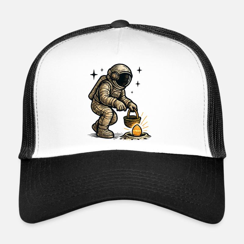 Astronaute collecte des œufs de Pâques Casquette trucker 