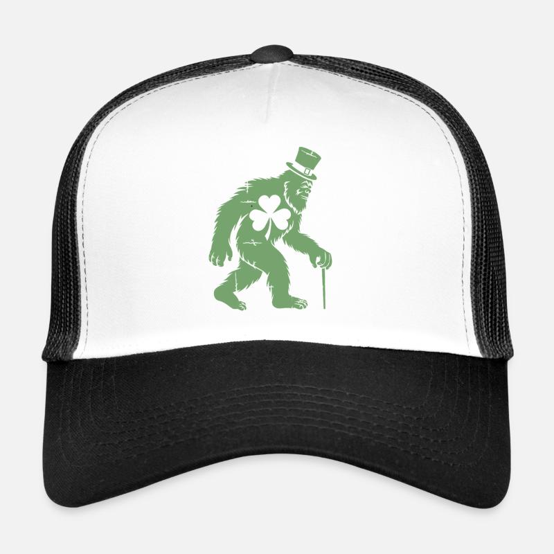 Sasquatch mit Kleeblatt Trucker Cap