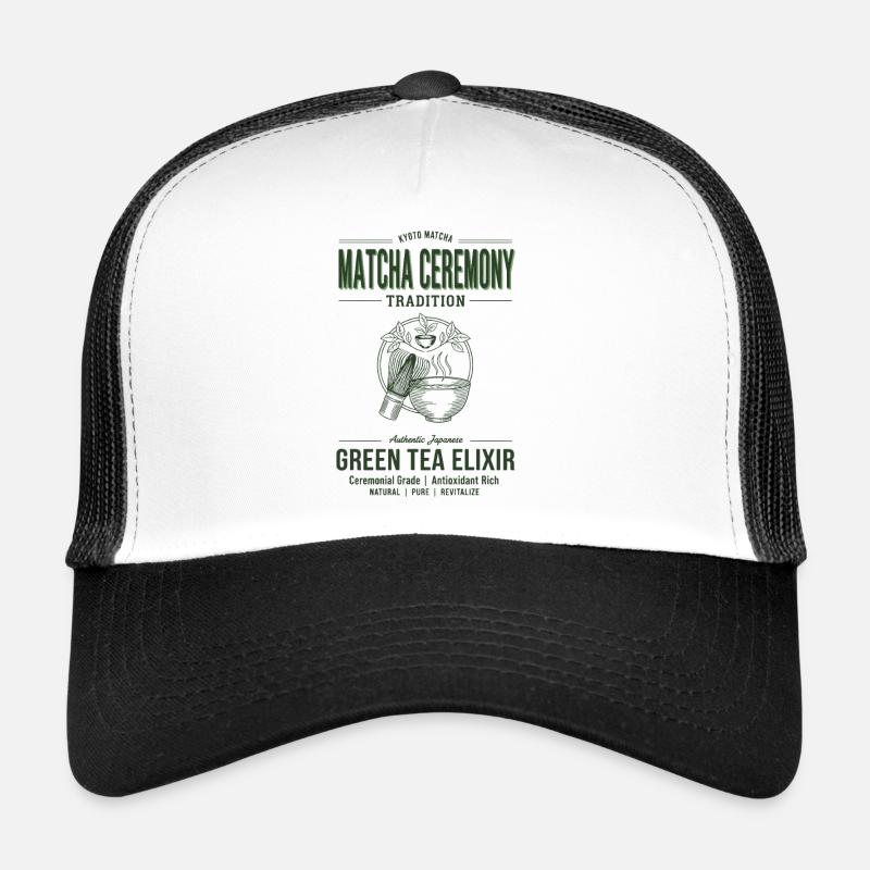 Tradition de la cérémonie du matcha : Elixir de thé vert Kyoto Casquette trucker 