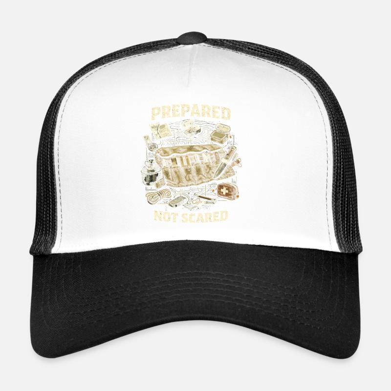 Prepper Survivalist Prepared Not Scared Trucker Cap