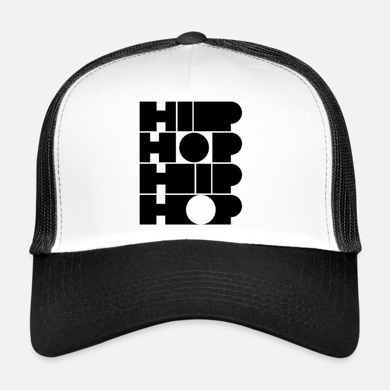 Hip-Hop-Mut typografisches Logodesign Trucker Cap