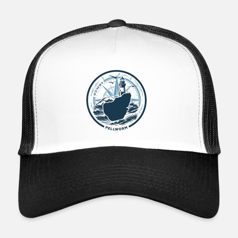 Pellworm The Island Is Calling - Waves North Sea Trucker Cap