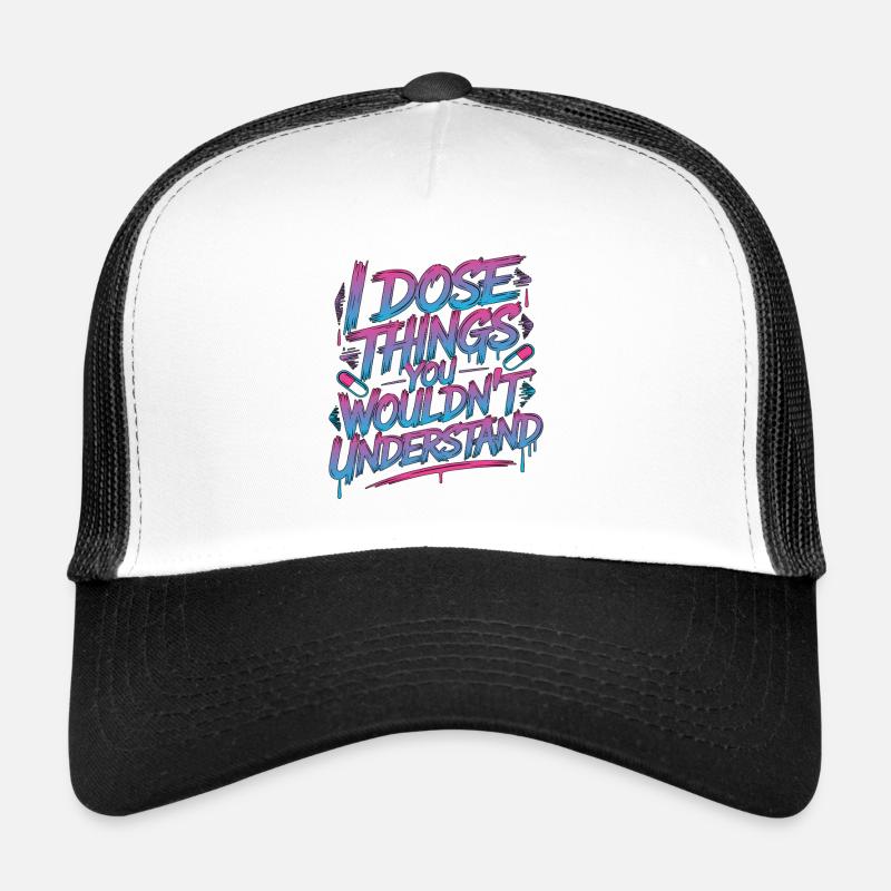 Hospital Pharmacist I Dose Things Pharmaceutical Trucker Cap