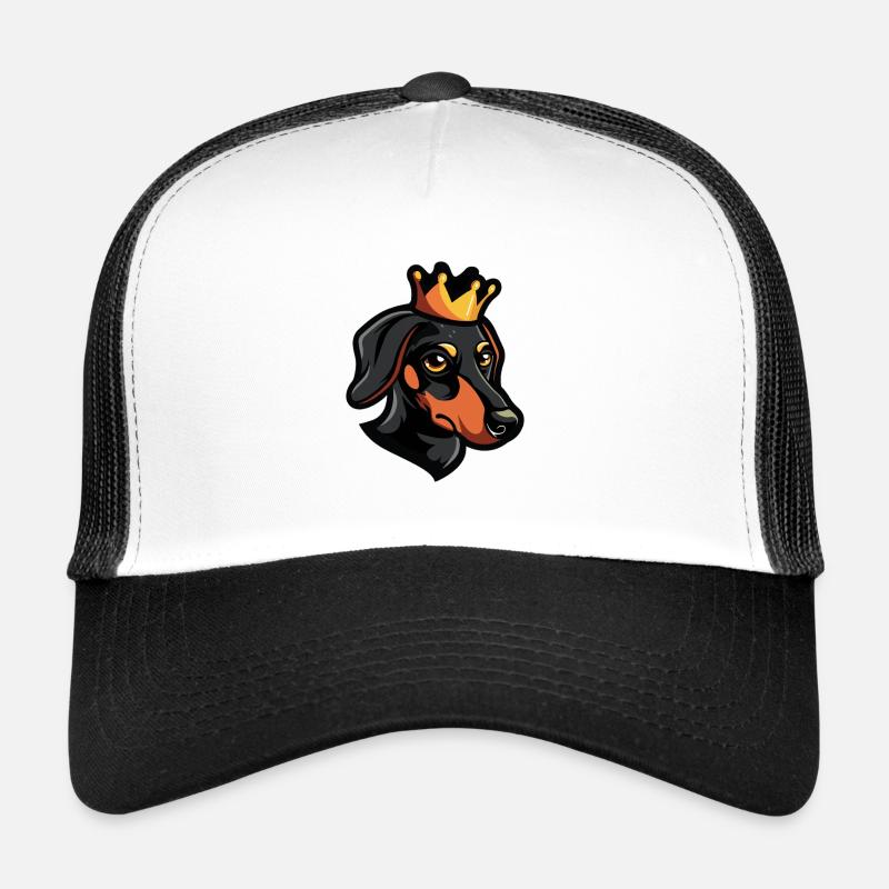 Dachshund Hund Dackel Krone Trucker Cap