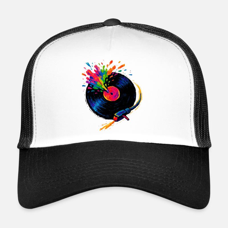 Plattenspieler buntes Pop-Vinyl Trucker Cap