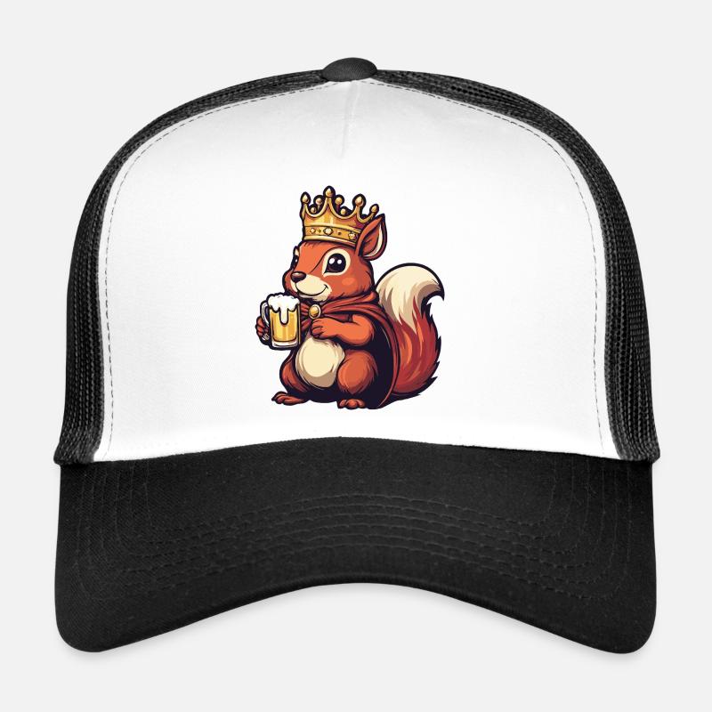 Roi de la Bière Écureuil Casquette trucker 