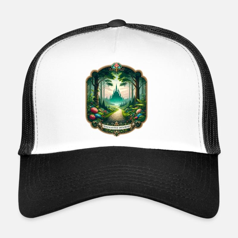 Chemin enchanté vers le château Casquette trucker 