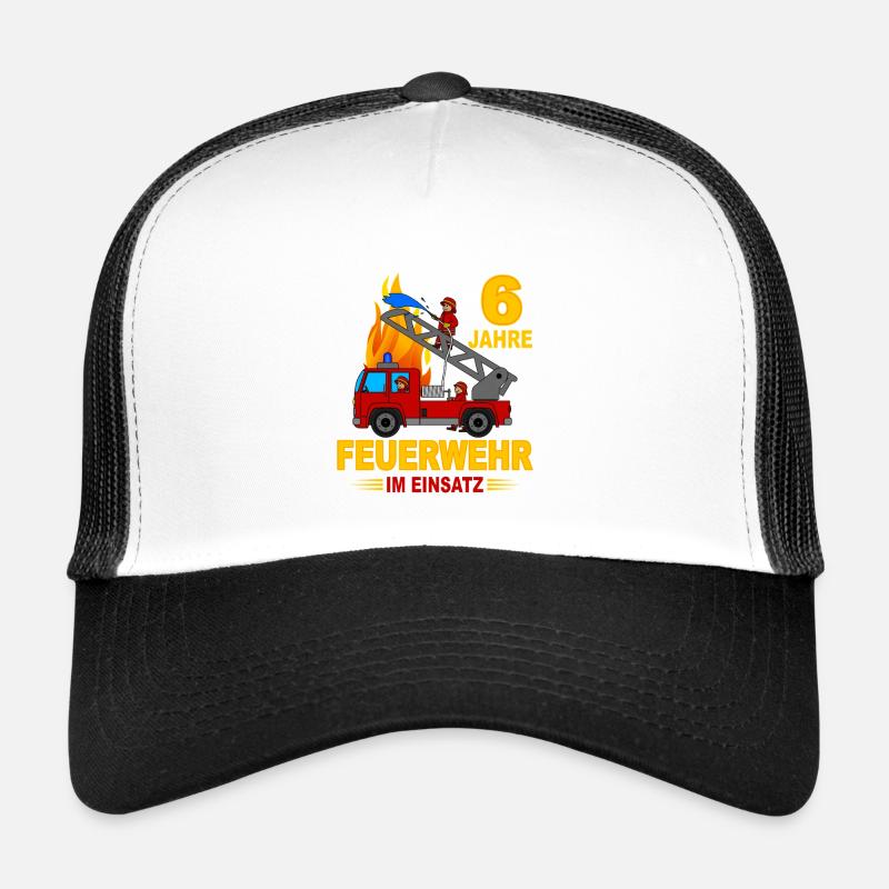Pompiers 6 ans d’action Casquette trucker 