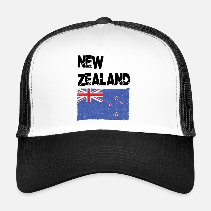 Drapeau néo-zélandais néo-zélandais Casquette trucker 