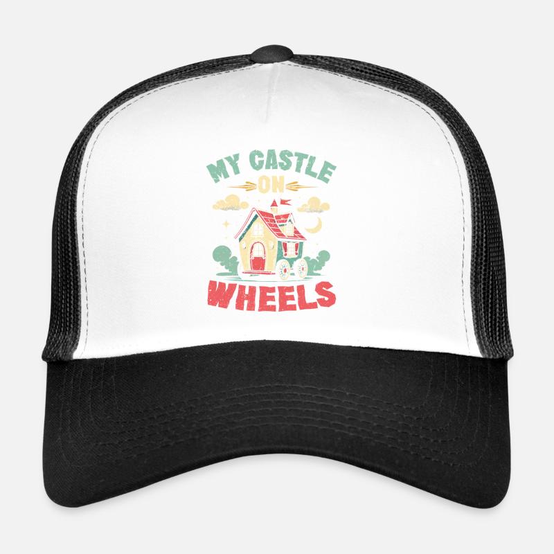 Tiny House My Castle On Wheels Trucker Cap