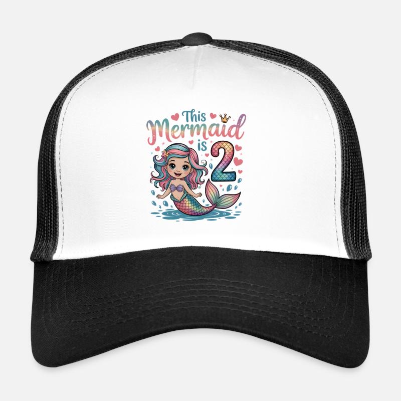 Sirène 2e anniversaire 2 ans Casquette trucker 