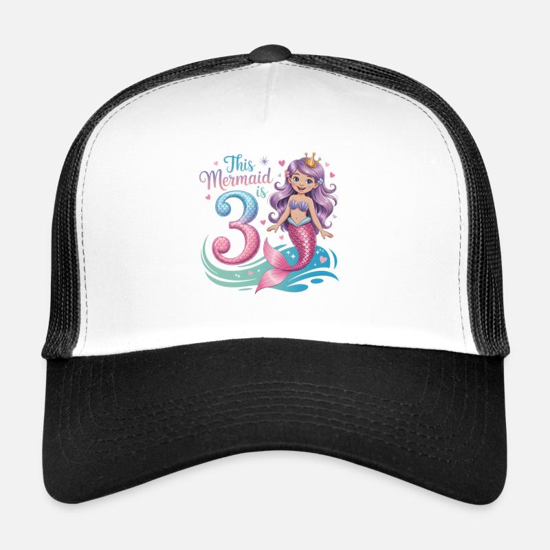 3e anniversaire de la sirène 3 ans Casquette trucker 