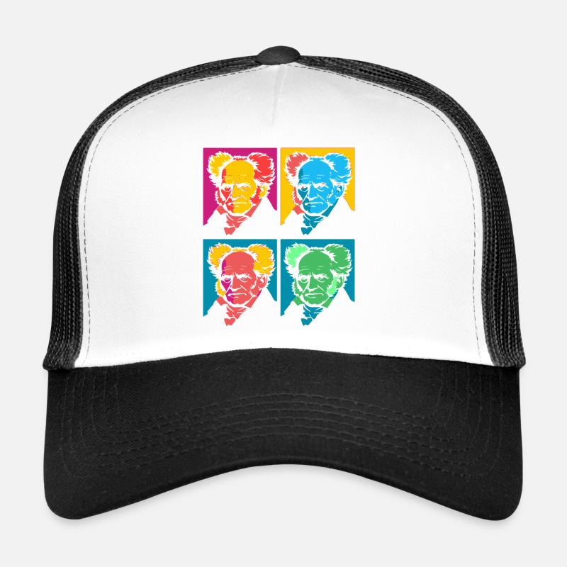 Bloc de portraits pop-art Schopenhauer Casquette trucker 