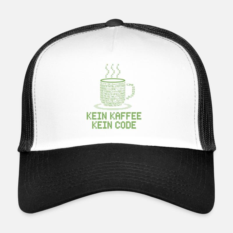 No Coffee No Code Programmeur Informaticien Casquette trucker 