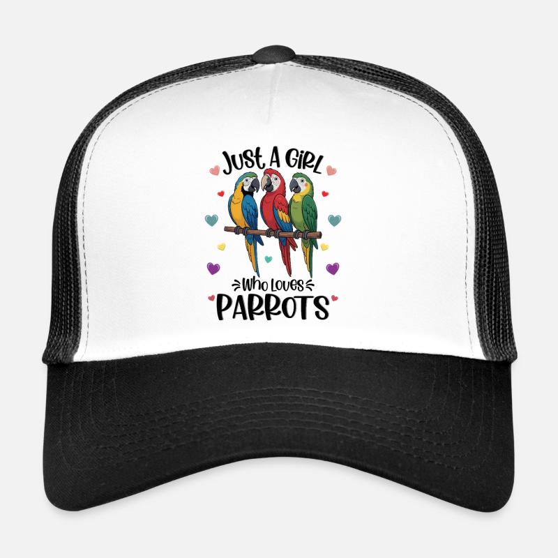 La fille adore les perroquets Casquette trucker 