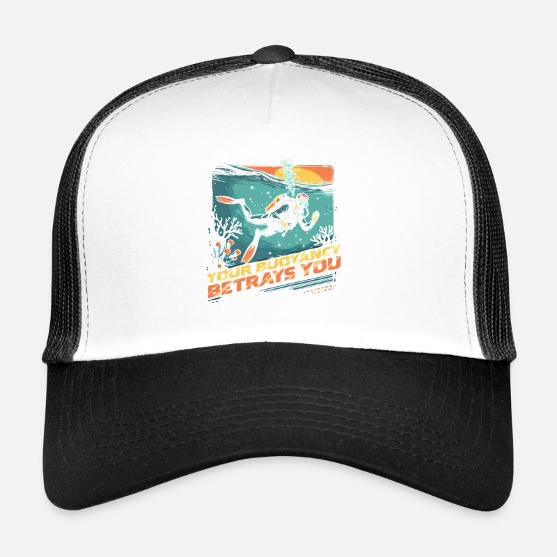 La flottabilité de plongeur en plongée sous-marine vous trahit Casquette trucker 