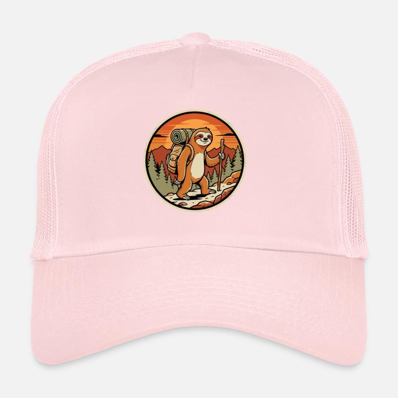 Faultier Wanderer Retro Badge Trucker Cap