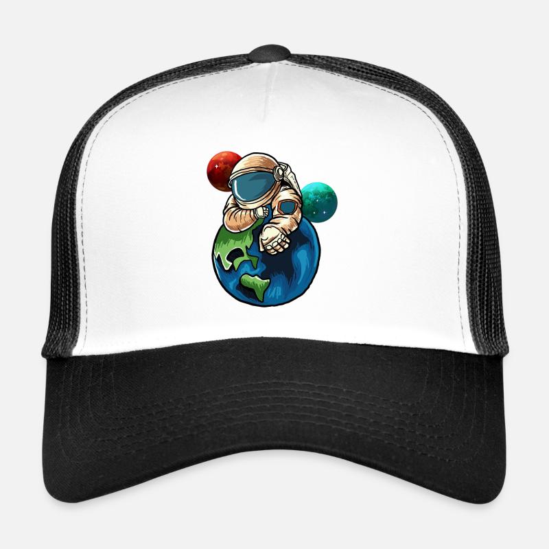 Astronaute serrant la Terre Casquette trucker 