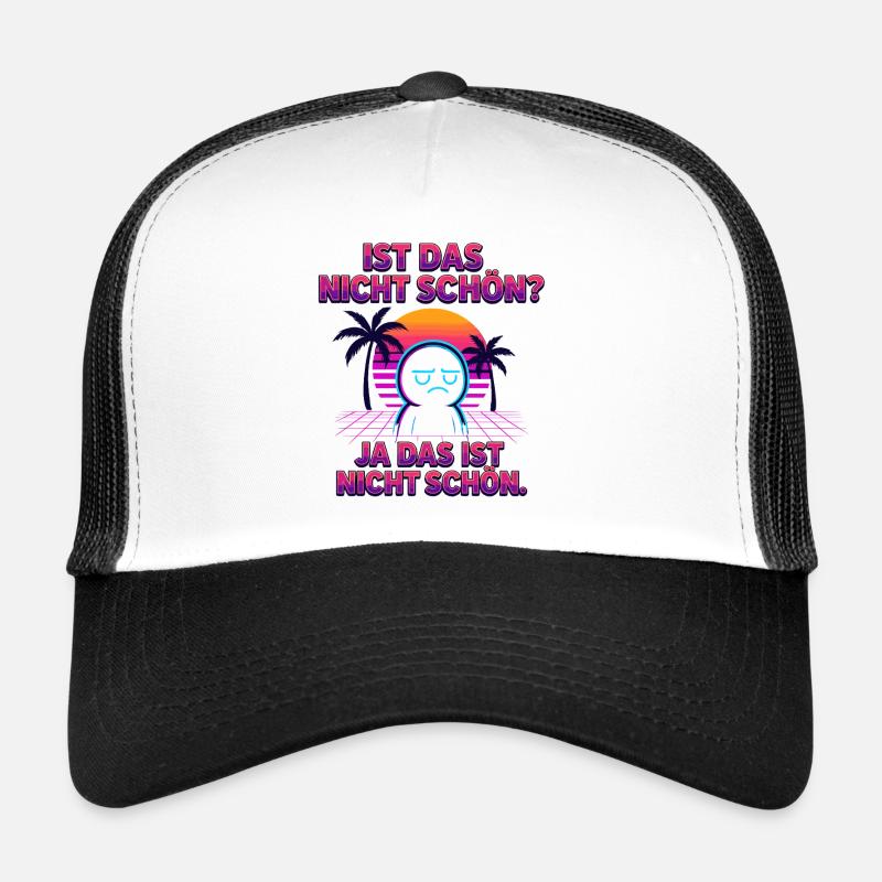 Nicht-schön Synthwave Neonspruch Trucker Cap