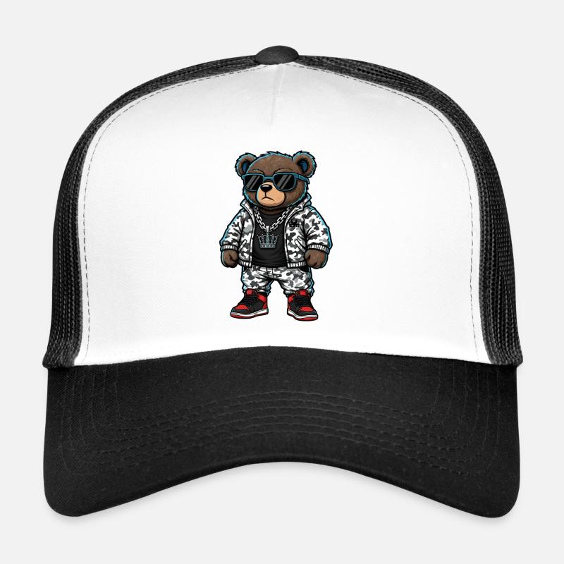 Sweat à capuche Cool Bear en Pull Camouflage Casquette trucker 
