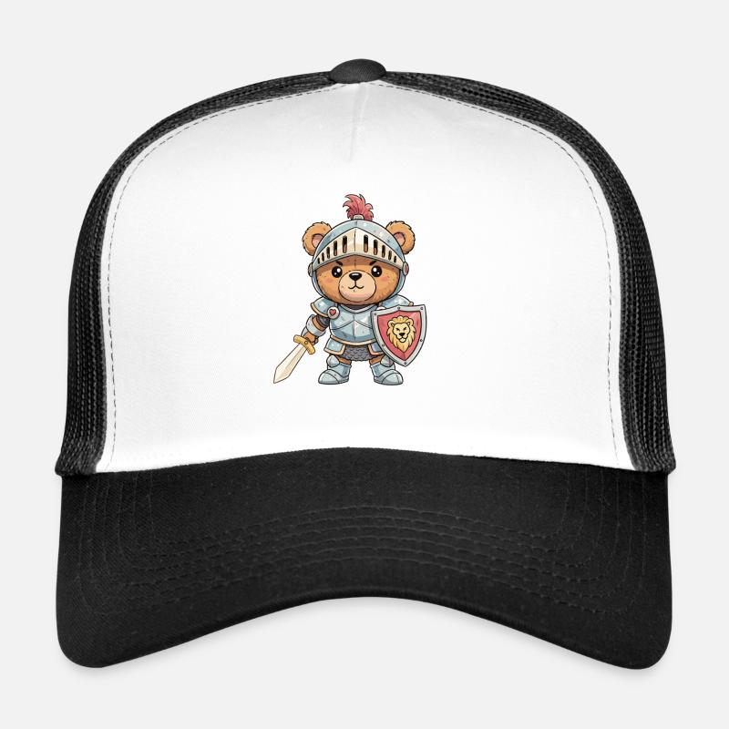 Knight bear in the tank Trucker Cap
