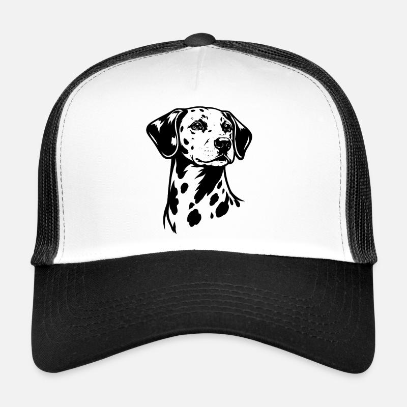 Dalmatiner Portrait Schwarz Trucker Cap