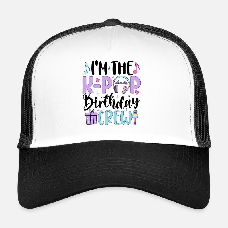 Je suis l’équipe d’anniversaire de K Pop Casquette trucker 