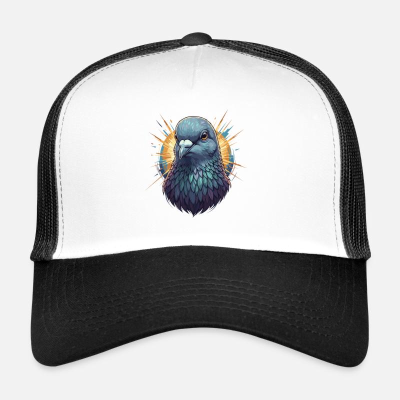 Portrait de la colombe rayonneuse Casquette trucker 
