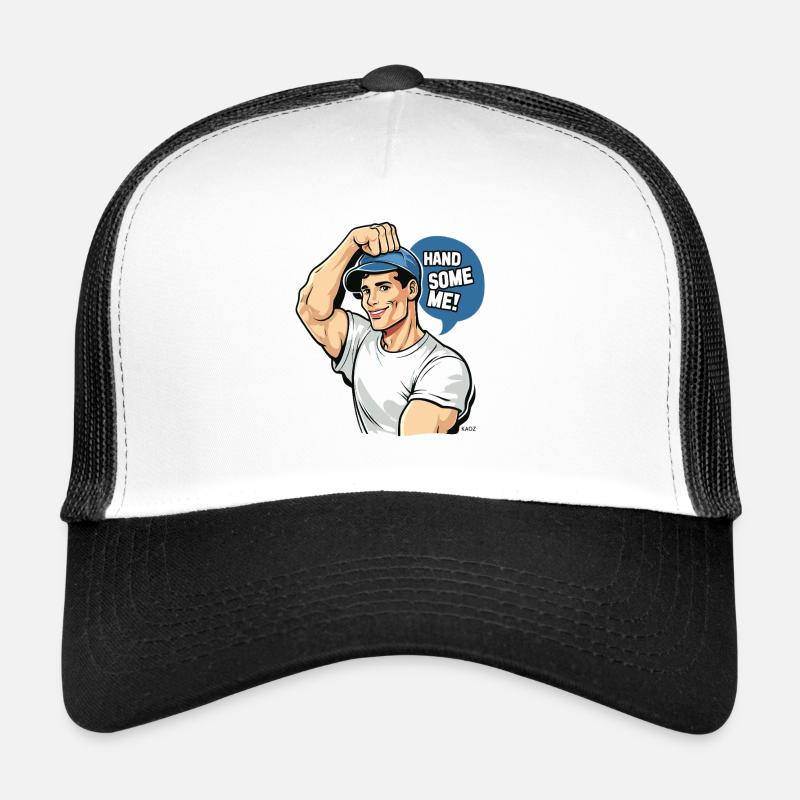 Handsome Me Retro Pop Art Trucker Cap