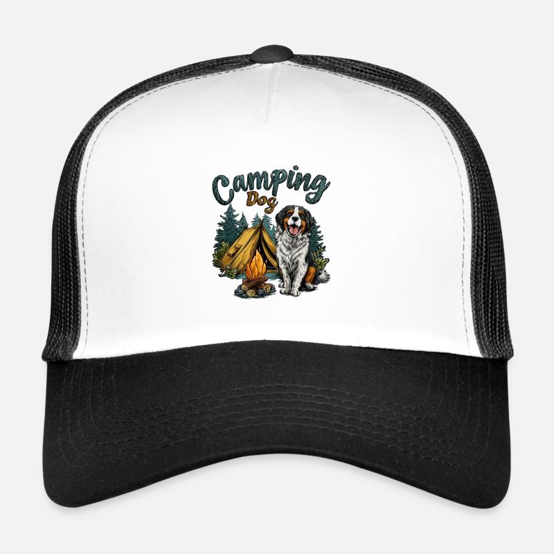 Camping Hund Spruch Camping Dog Camper Geschenk Trucker Cap
