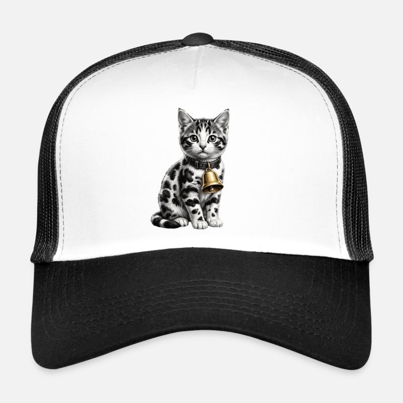 Motif drôle de chat et vache mixte Casquette trucker 