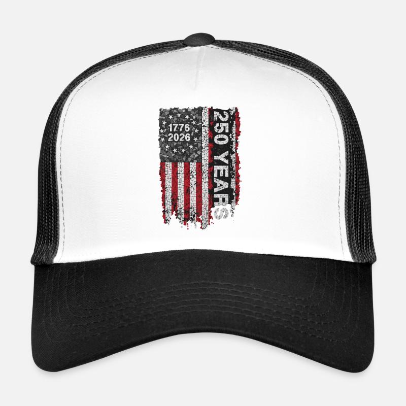 États-Unis 250 ans 1776-2026 Casquette trucker 