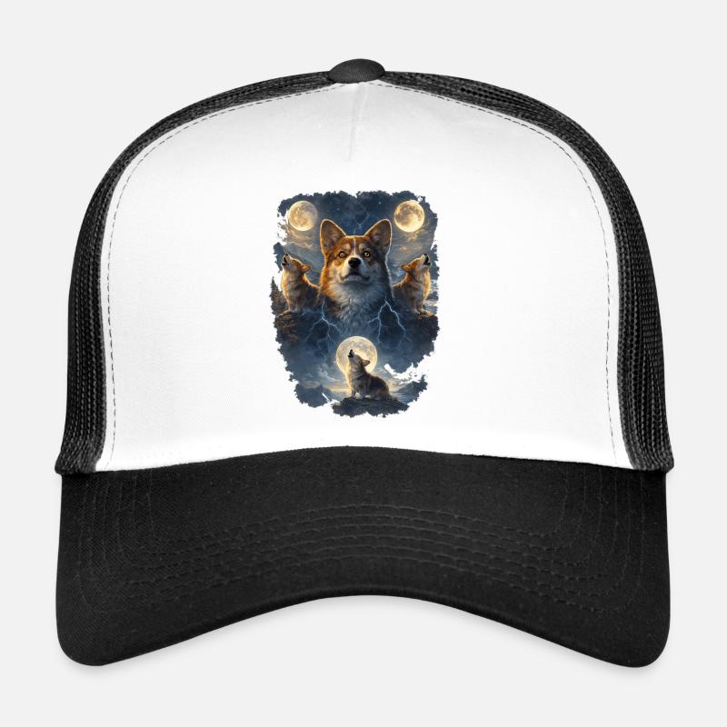 Corgi des Trois Lunes. Casquette trucker 