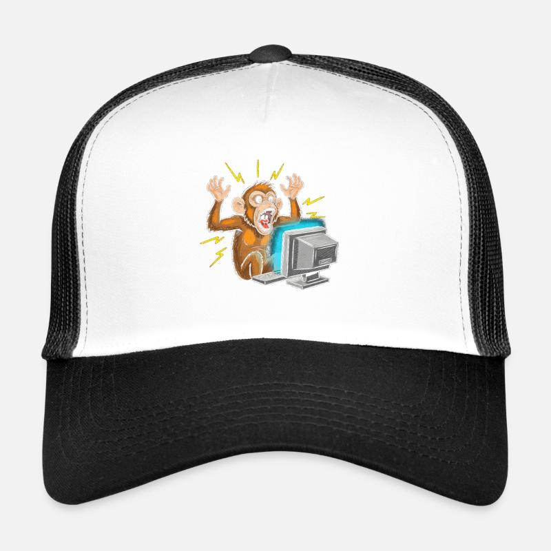 Épidémie d’ordinateur singe Casquette trucker 